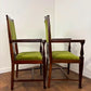 Pair of Edwardian Mahogany Upholstered Armchairs