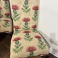 Set Of Six Victorian Style Upholstered Dining Chairs On Claw & Ball Feet