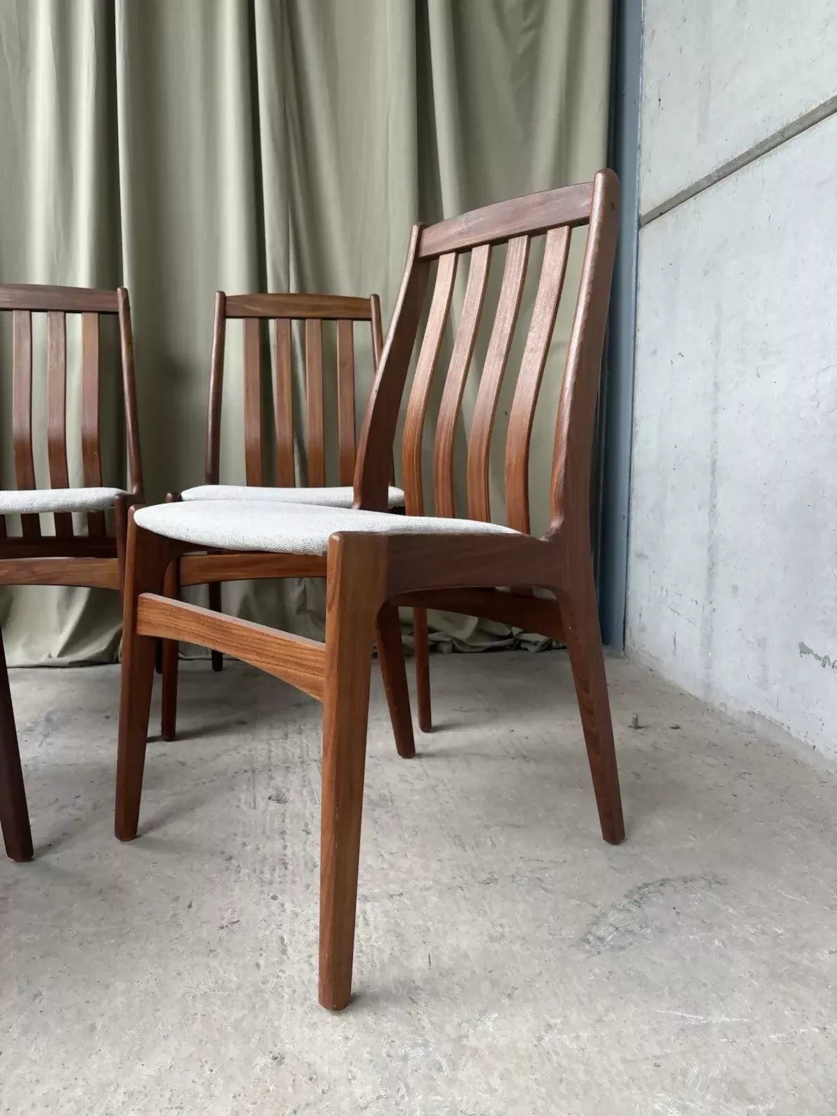 Vintage Mid Century 4 Schonning & Elgaard Danish Dining Chairs Retro Scandi R1005