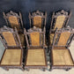 Set 6 French Carved Oak Dining Chairs