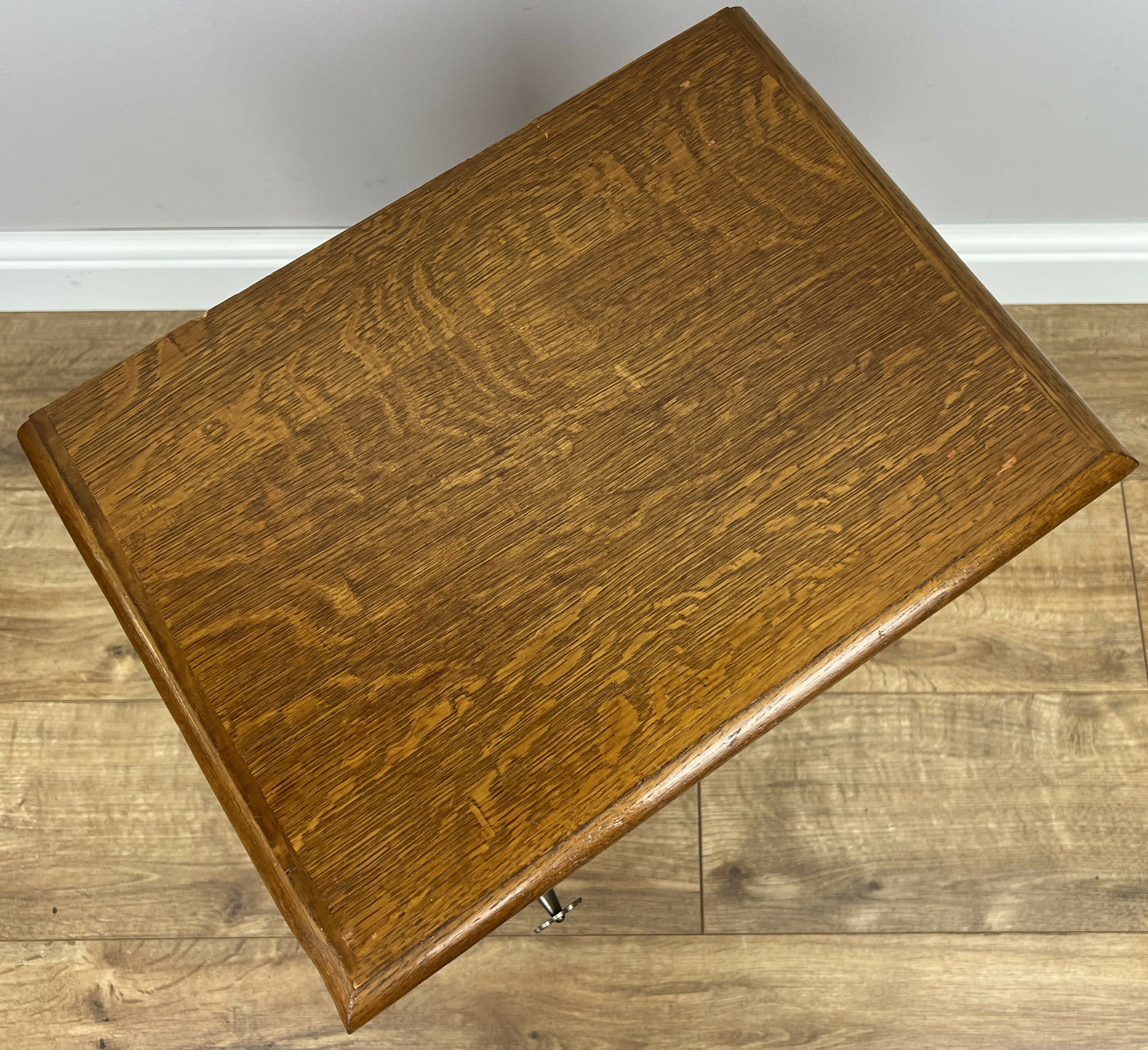Pair of Bedside Tables Vintage French Louis Oak Nightstands Cabinets LOT 6226