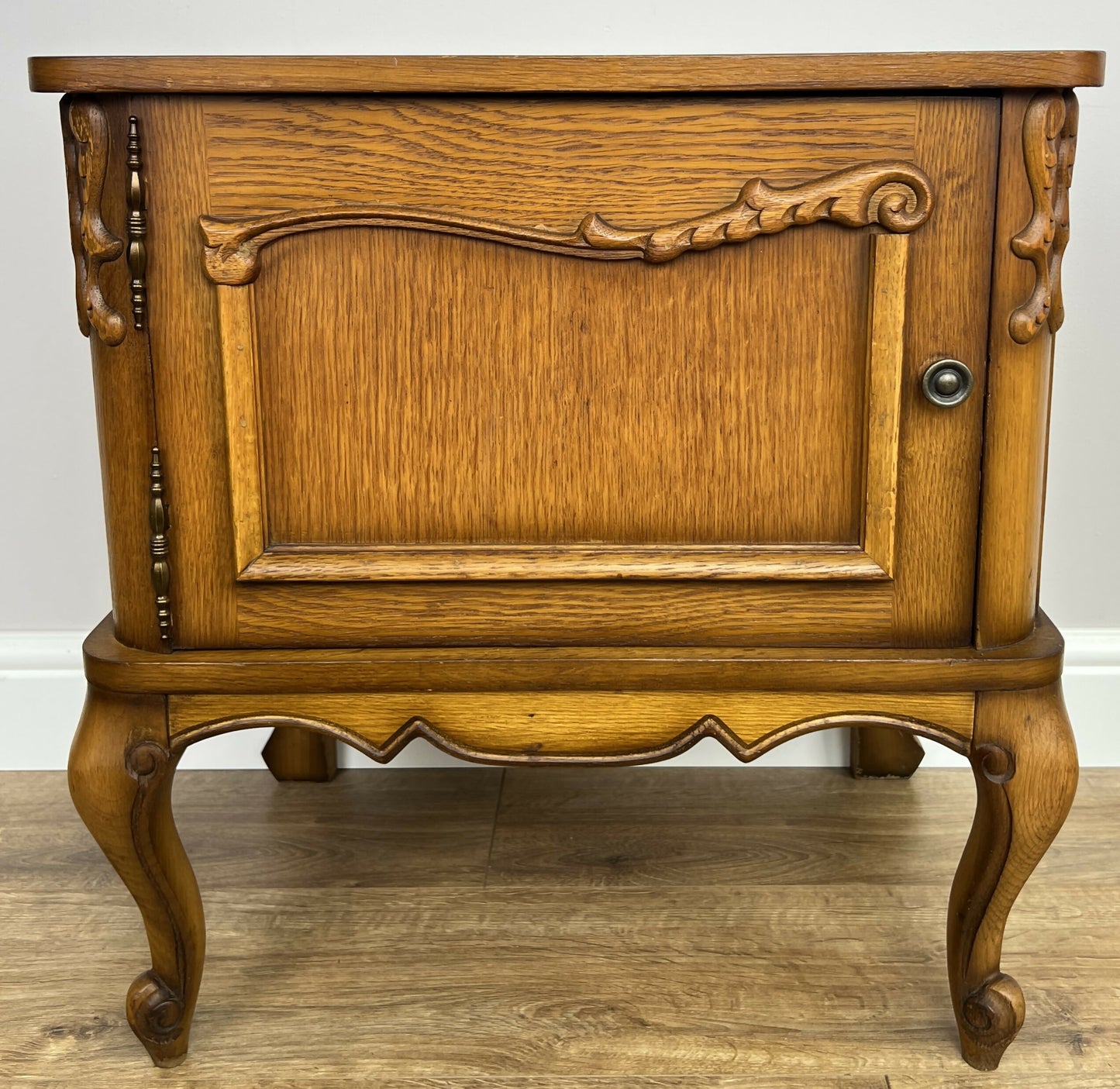 Pair of Bedside Tables Vintage French Louis XVI Nightstands Cabinets LOT 6365