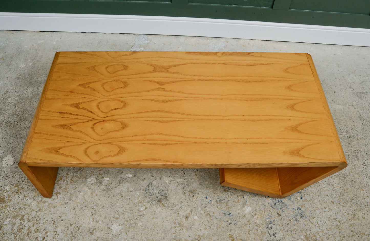 MCM Coffee Table with Nesting Table - Paperclip Design - 1970s Dutch? Oak or Ash