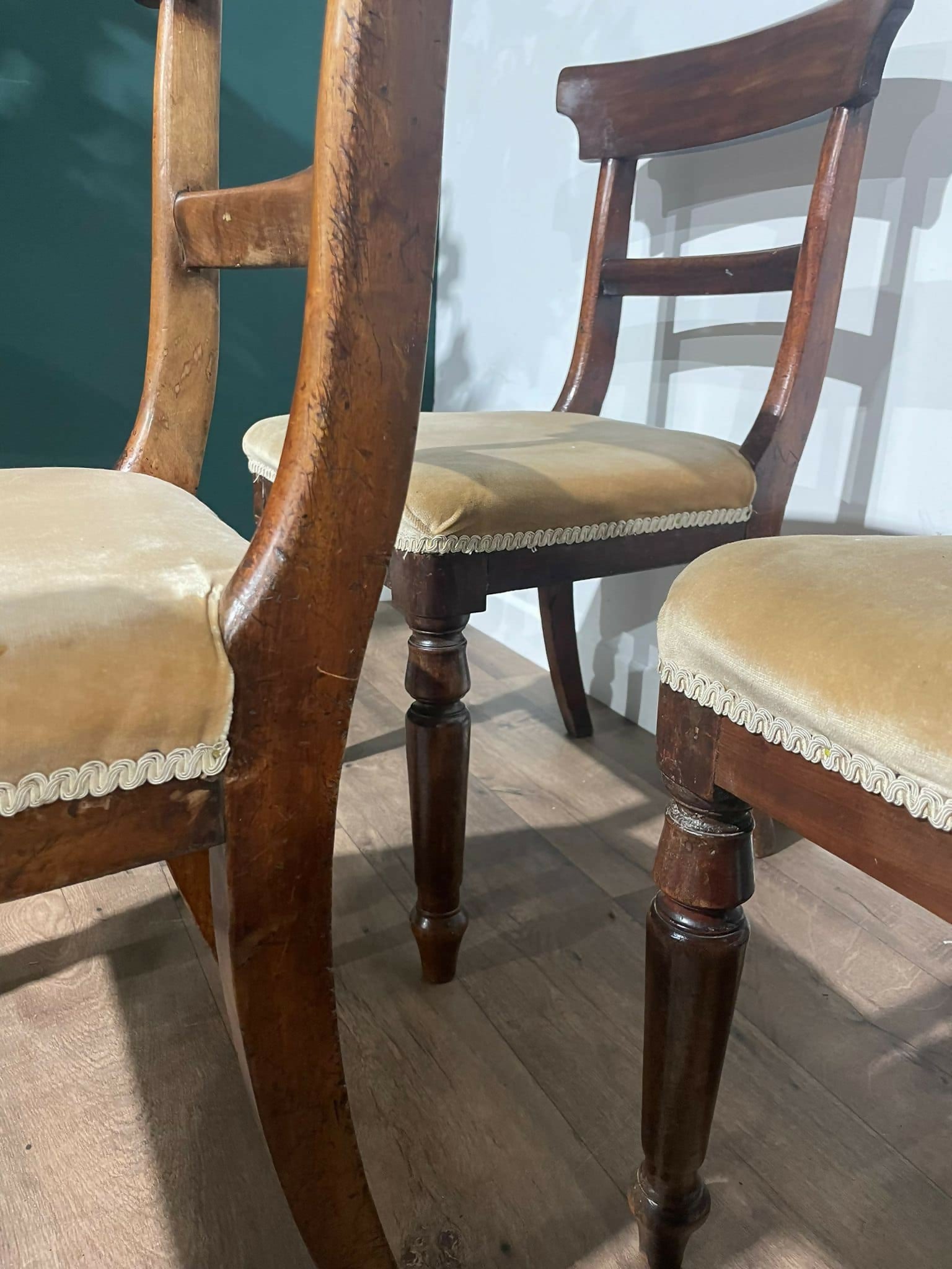 six Victorian Splat Back Dining Chairs9