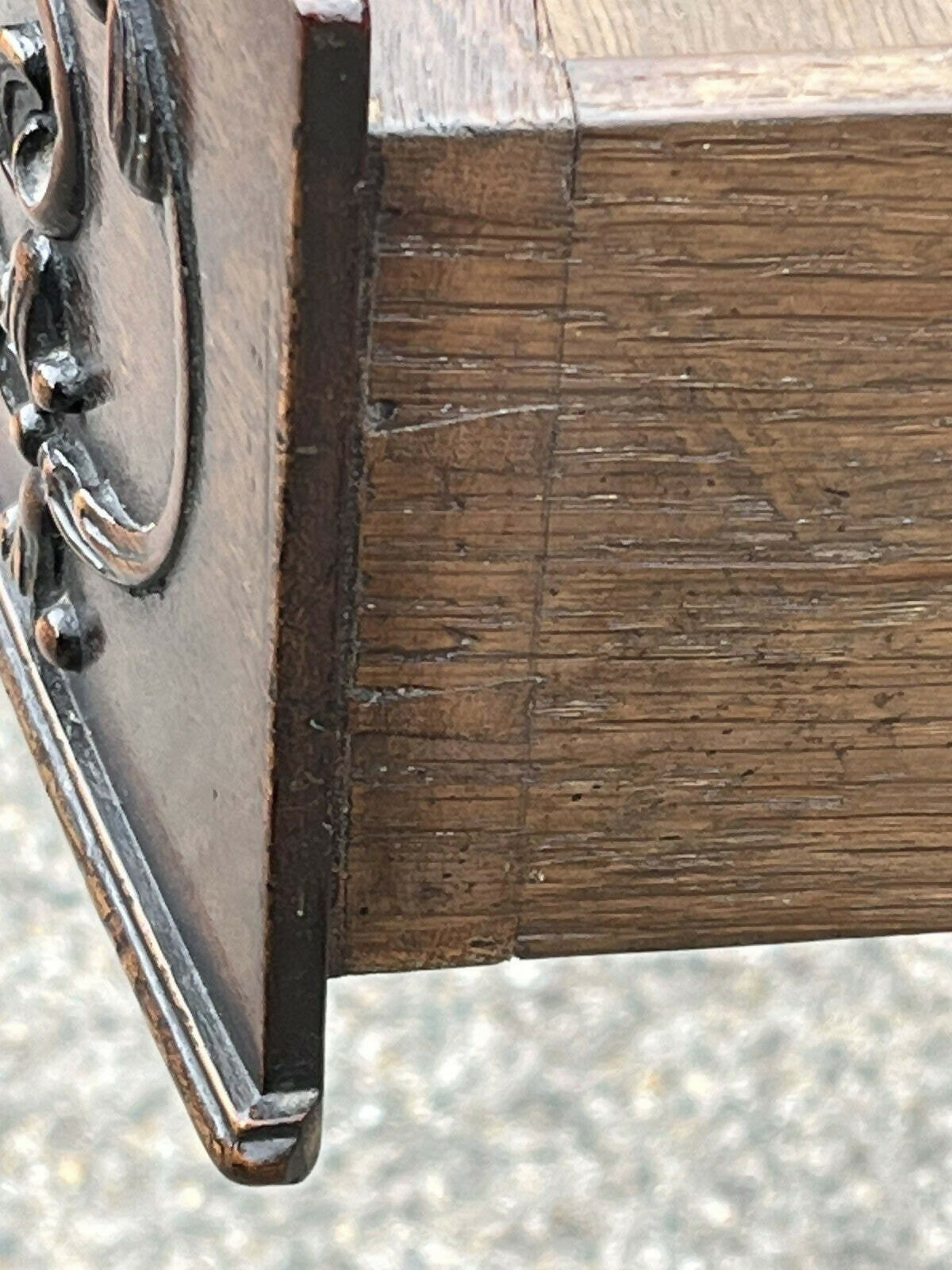 Vintage Mahogany Console Hall Table, Server. With Central Drawer.