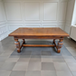 Large Oak Extending Dining Table Seats 8-10