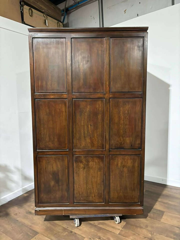 Oriental style Two Door Mahogany Wardrobe