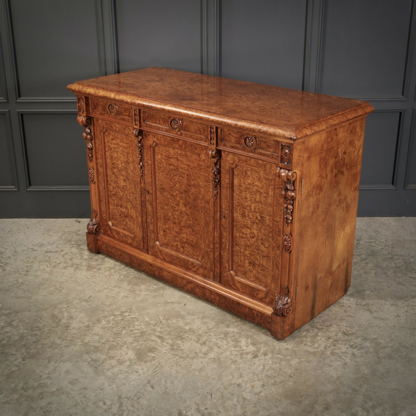 Victorian Pollard Oak Art Deco Sideboard