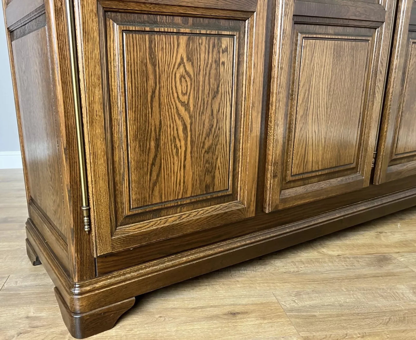 Wardrobe Vintage French Style Five Door Carved Armoire Cabinet LOT 6130