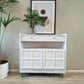 Slim Sideboard / Hallway Console in White, on hairpin legs - By Nathan