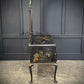 Black and Gold Chinoiserie Lacquered Dressing Table