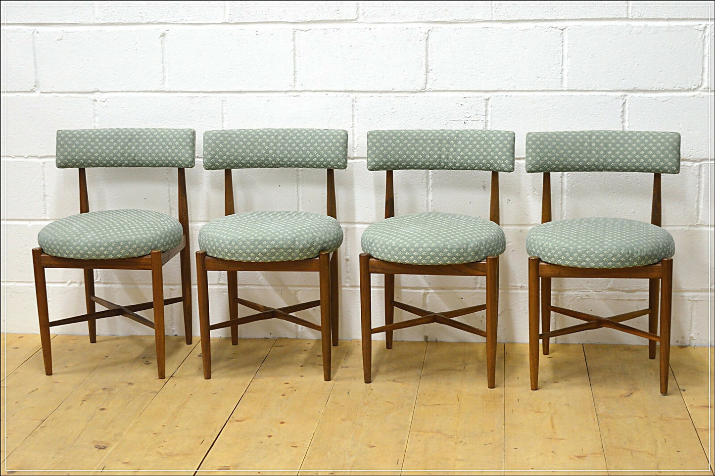 vintage dining chairs X4 G Plan Fresco solid teak danish design mid century DELIVERY
