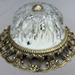 Ceiling Lamp Vintage French Brass Pressed Crystal Pendant Chandelier LOT 6000