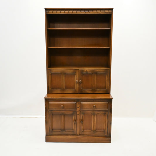 Ercol Mural Wall Unit Cupboard Bookcase 2 Piece Golden Dawn FREE UK* Delivery. SBR10018/3001E