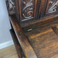 Monks Bench Antique French Style Oak Storage Hall Seat Coffee Bench LOT 6298