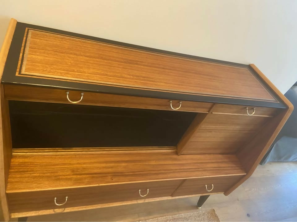 Vintage G Plan Tola and Black Sideboard