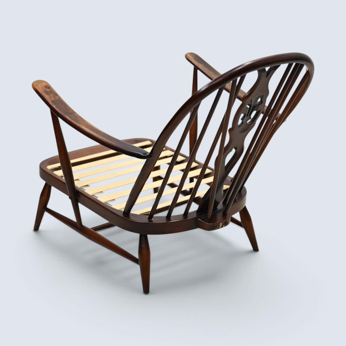 Ercol Fleur-De-Lyes Easy Chair Frame No Cushions New Webbing FREE UK Delivery*