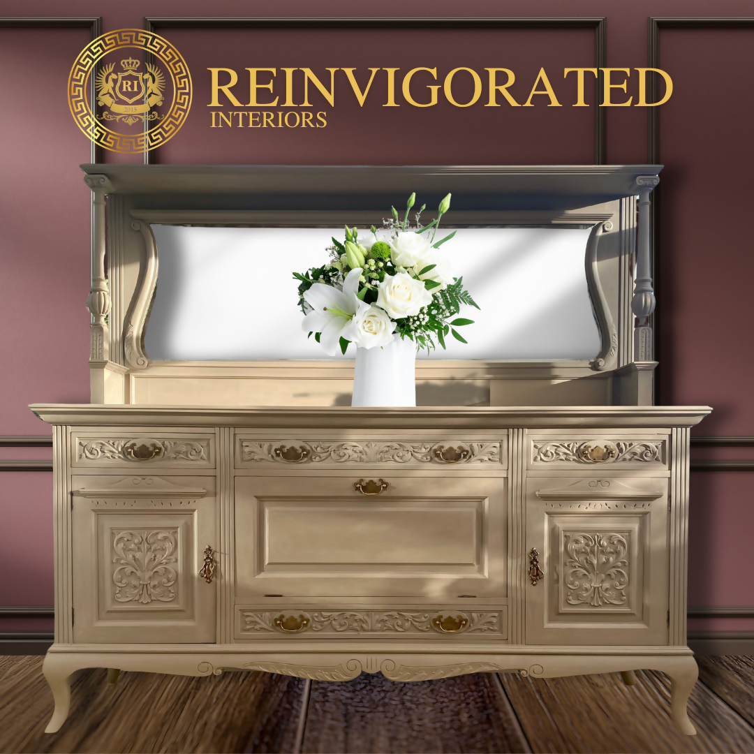 Sideboard with Mirror, Buffet, Mirror Back Sideboard