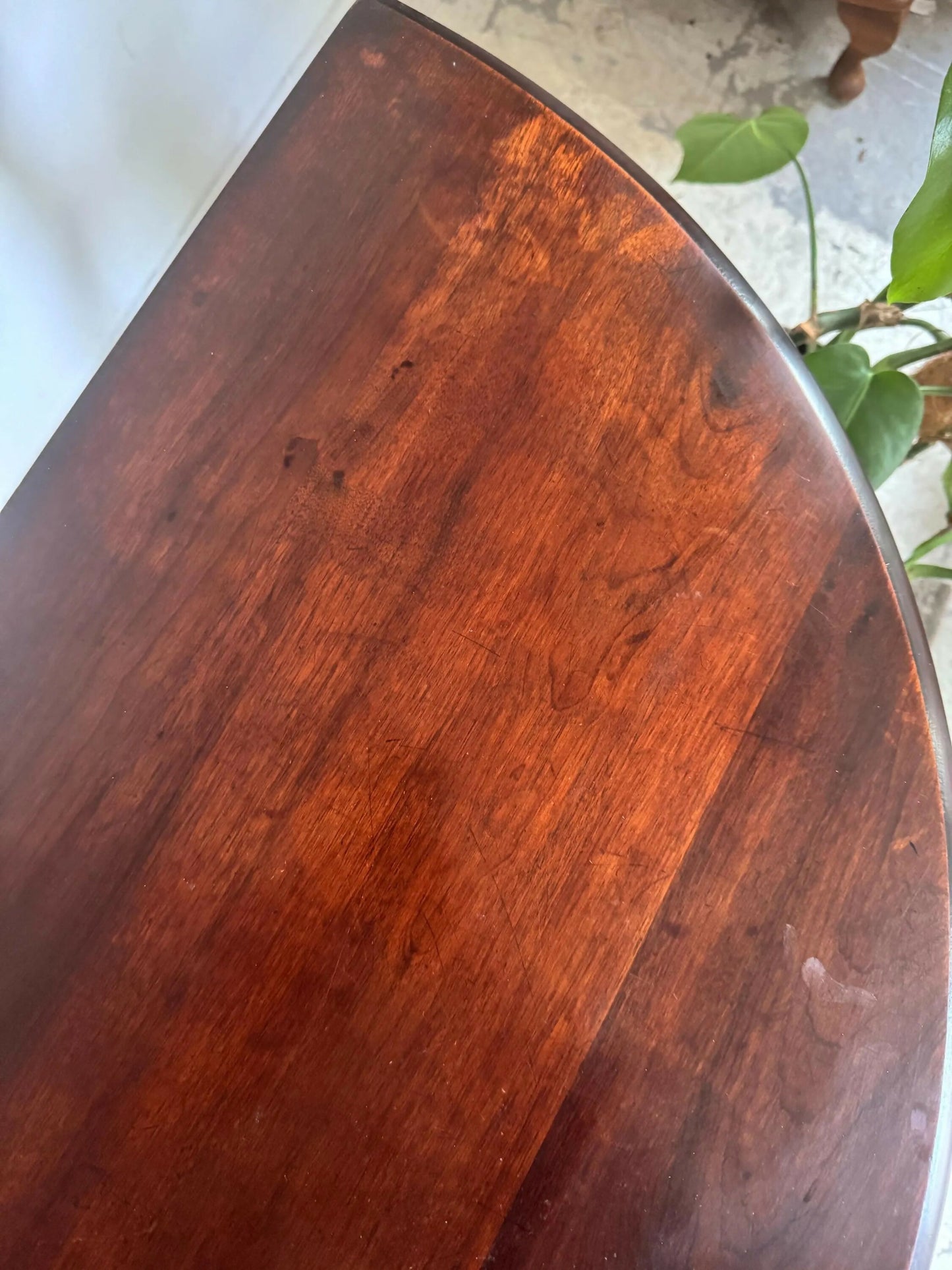 Mid Century Retro Vintage Table Hallway Console Half Moon