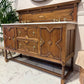 Vintage Wooden Oak Double Vanity Unit