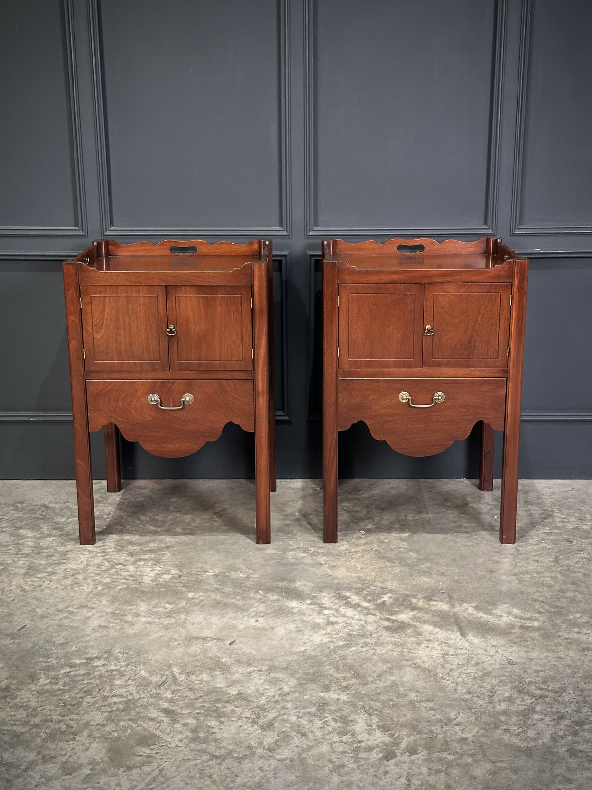 Pair Of Mahogany Bedside Tables
