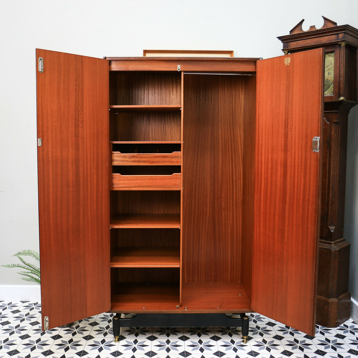 G Plan Fitted Wardrobe Tola and Black Librenza Range Mid Century Vintage