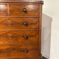 Victorian Mahogany Chest of Five Drawers on Bun Feet