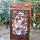 Upcycled Cabinet with Floral Design Storage Unit Tall Boy