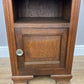 Bedside Table Antique French Style Oak Carved Marble Top Cabinet LOT 6601