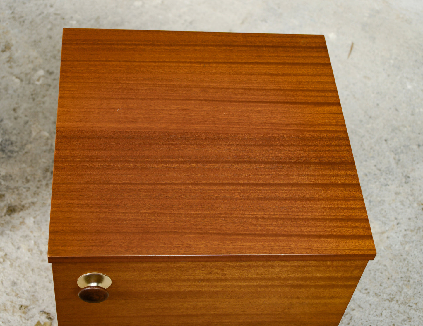 Pair Mid Century Teak Bedside Table - 1960s - Avalon
