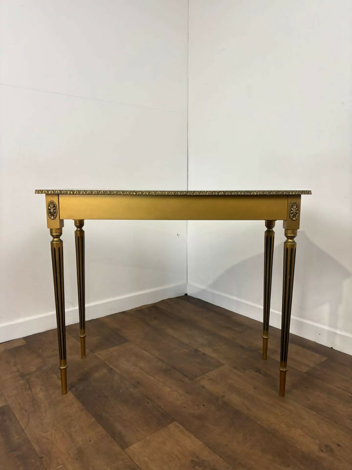 Vintage French Style Faux Marble Hall Table