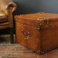 London Tan British Luxury Handmade Leather Coffee Table Trunk