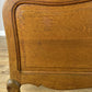 Bed Vintage French Louis XVI Oak Double Bed Frame Carved Headboard LOT 6380