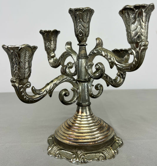 Candelabra Vintage French Style 5 Arm Decorative Ornate Candle Holder LOT 6429