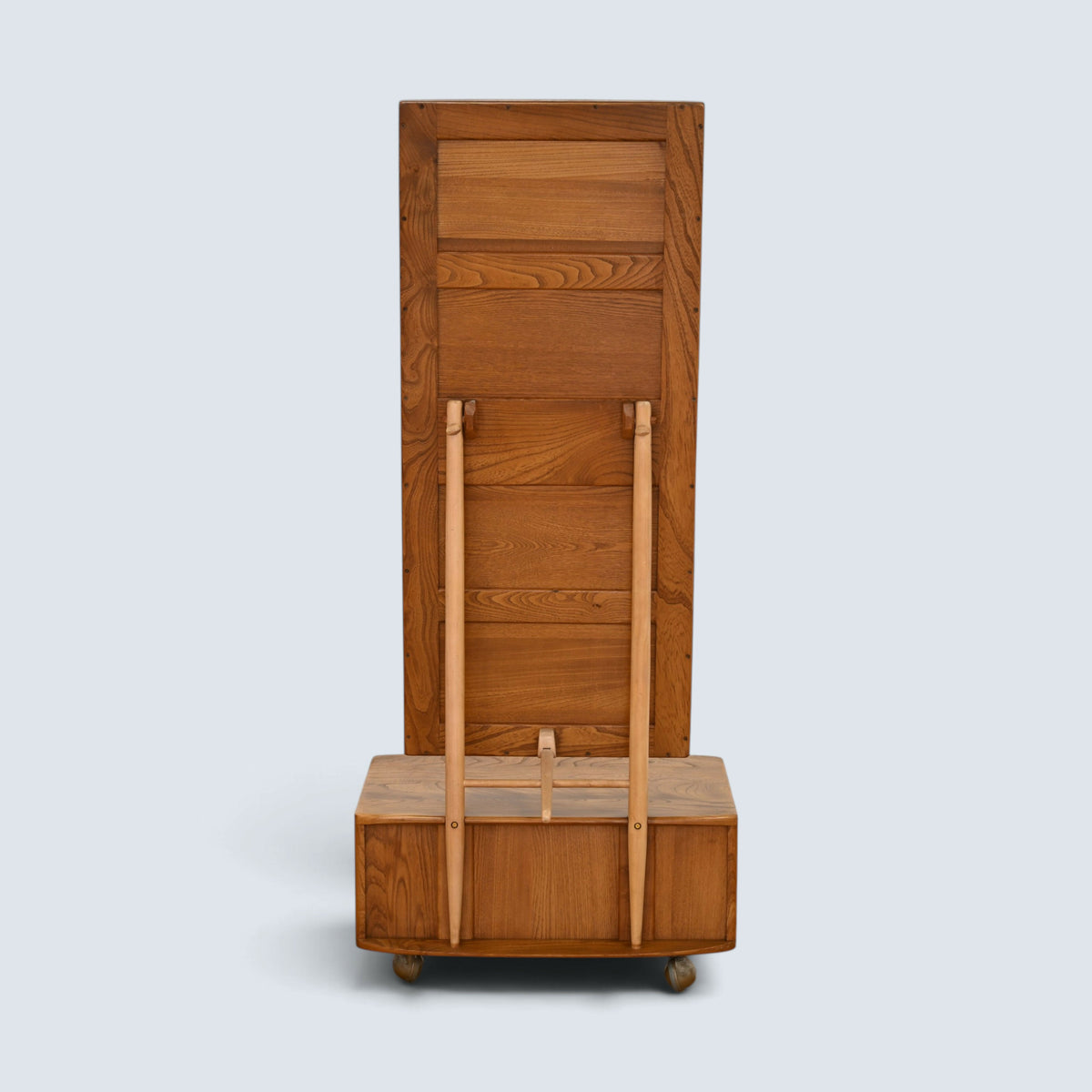 Ercol Dressing Mirror On Casters With Drawer Natural Light FREE UK Delivery*