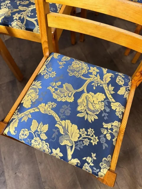 Set Of Six Contemporary Pine Dining Chairs – Including Two Carvers