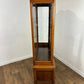 Vintage Oak Display Cabinet With Two Glass Doors
