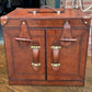 Quality Hand Crafted Vintage Style Leather Campaign Portable Drinks Picnic Bar