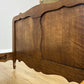 Bed Vintage French Louis XVI Oak Single Bed Frame Carved Headboard LOT 6389
