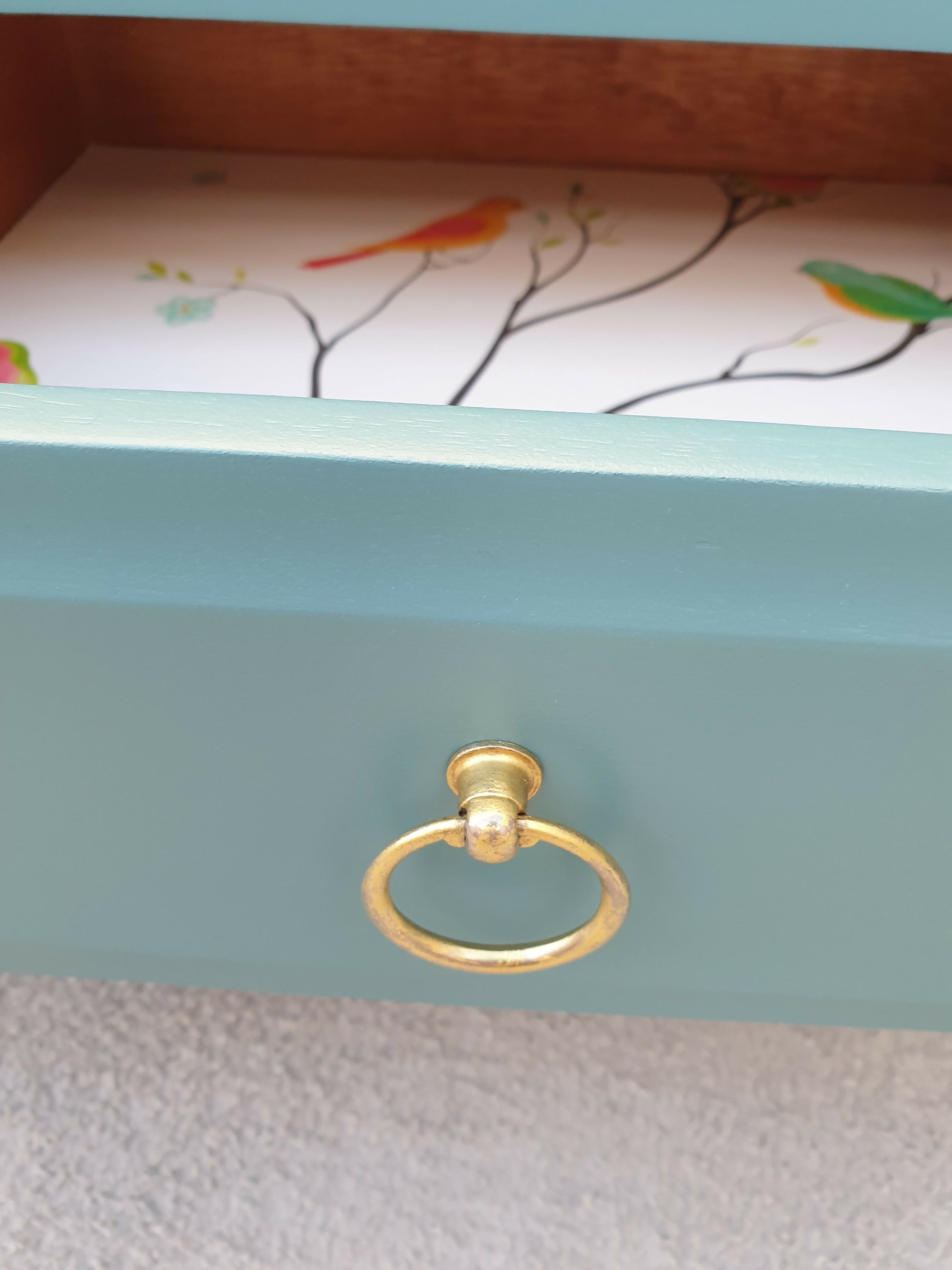 Stag Bedside Tables, Upcycled Bedside Cabinets, Hand Painted