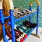 Lemon Vintage Towel Rail, Freestanding Wooden Clothes Airer