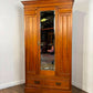 Late Victorian Satinwood Single Wardrobe
