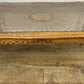 Coffee Table Vintage French Style Oak Carved Glass Top Side Table LOT 6310