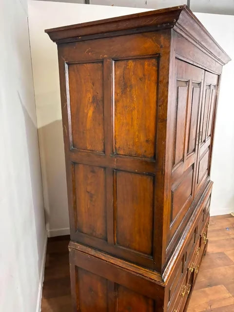 Early Georgian Oak Press Cupboard