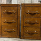 Handmade Bridle Leather Bedside Drawers | His and Hers Set, Hand Dyed in England