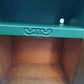 Forest Green Vintage Cabinet Dark Academia Drinks Cupboard | Bedside Table with Cable Hole Grandmillennial Staged Furniture UK Delivery