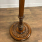 Vintage Carved Standard Lamp with Handmade Feather Shade