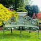 Cast Aluminium Garden Bench finished in Olive Green