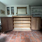 Large Antique Stripped Mahogany School Hall Larder Cupboard Cabinet Sideboard