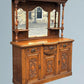 Edwardian Oak Mirror Back Sideboard